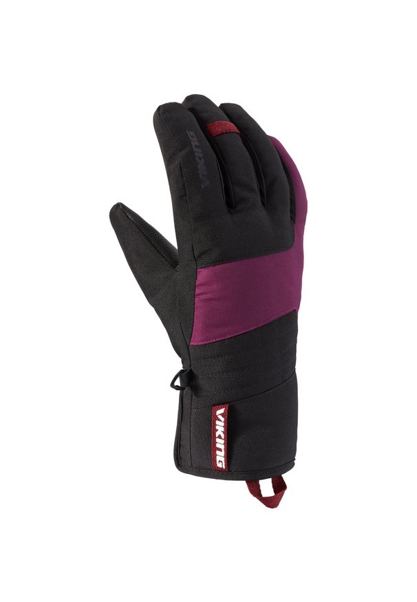 Rękawice narciarskie i snowboardowe damskie Viking Espada. Kolor: różowy, wielokolorowy, czarny. Sezon: zima. Sport: narciarstwo, snowboard