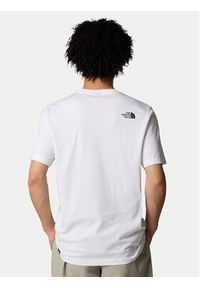 The North Face T-Shirt Easy NF0A8A6C Biały Regular Fit. Kolor: biały. Materiał: syntetyk, bawełna