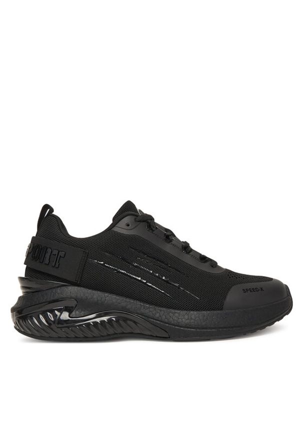Plein Sport Sneakersy FAES USC0779 STE003N Czarny. Kolor: czarny. Materiał: materiał