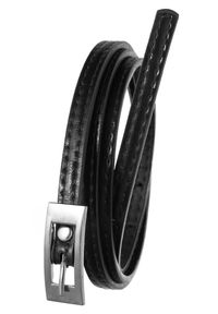 4U CAVALDI - Pasek damski Cavaldi BB-CV-11 BLACK 105 czarny. Kolor: czarny. Materiał: skóra ekologiczna. Wzór: aplikacja