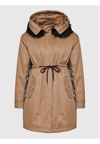 Pinko Parka Byway 1G16B1 Y75Q Brązowy Regular Fit. Kolor: brązowy. Materiał: bawełna #3