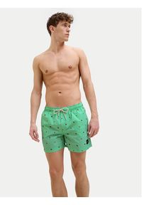 Jack & Jones - Jack&Jones Szorty kąpielowe Maui 12272933 Zielony Regular Fit. Kolor: zielony. Materiał: syntetyk