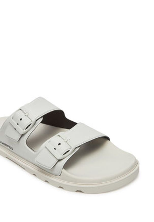 Karl Lagerfeld - KARL LAGERFELD Klapki Kondo Tred KL70975 Biały. Kolor: biały. Materiał: skóra