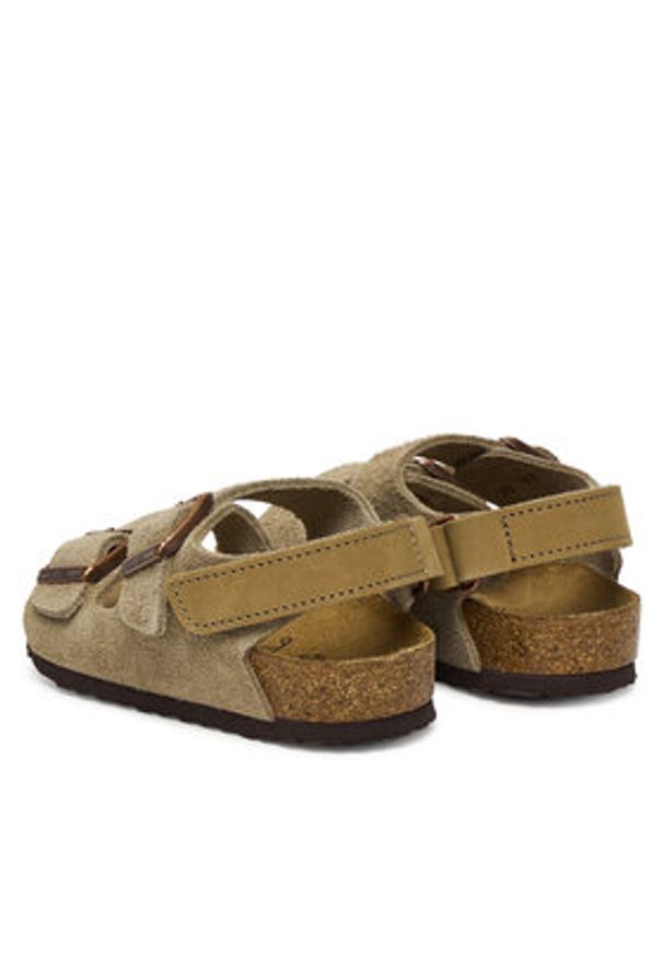 Birkenstock Sandały Milano As 1029465 S Beżowy. Kolor: beżowy. Materiał: zamsz, skóra
