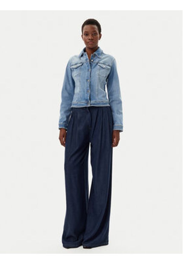 Liu Jo Kurtka jeansowa UA5046 DS615 Niebieski Regular Fit. Kolor: niebieski. Materiał: bawełna