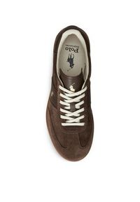 Polo Ralph Lauren Sneakersy 809973707001 Brązowy. Kolor: brązowy. Materiał: zamsz, skóra