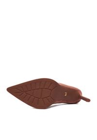 Gino Rossi - GINO ROSSI Szpilki EO-AZI-LT2472-1 Bordowy. Kolor: czerwony. Materiał: zamsz, skóra. Obcas: na szpilce #8