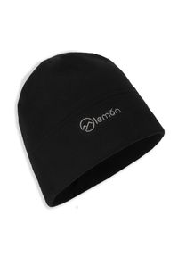 Czapka zimowa narciarska dla dzieci polar Lemon Explore ZL4 czarna. Kolor: czarny. Materiał: poliester. Wzór: haft. Sezon: zima. Styl: sportowy #1