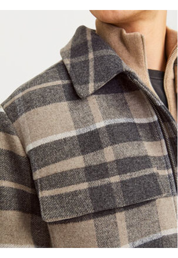 Jack & Jones Kurtka przejściowa Russel 12259393 Beżowy Relaxed Fit. Kolor: beżowy. Materiał: syntetyk