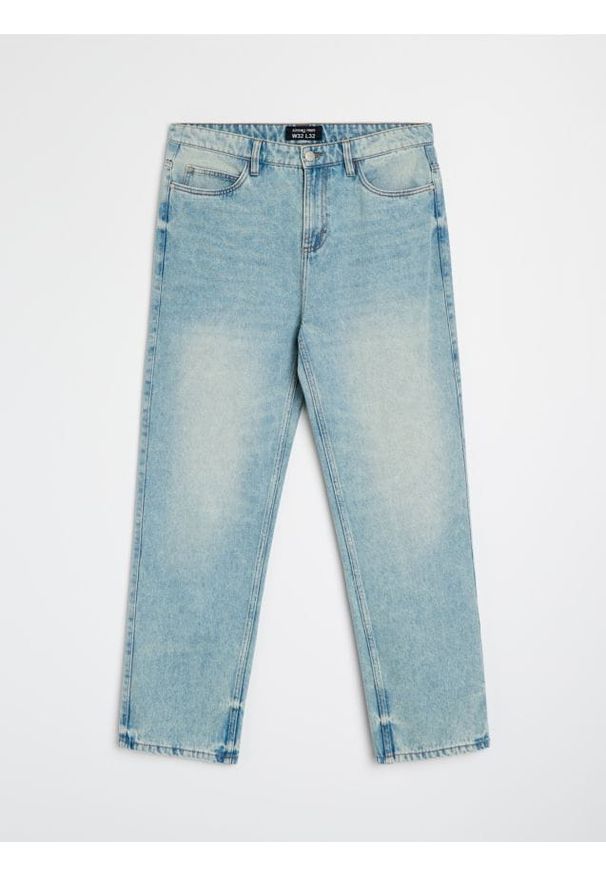 Sinsay - Jeansy loose fit - niebieski. Kolor: niebieski