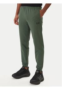 EA7 Emporio Armani Dres 8NPV60 PJVRZ Zielony Regular Fit. Kolor: zielony. Materiał: bawełna #4