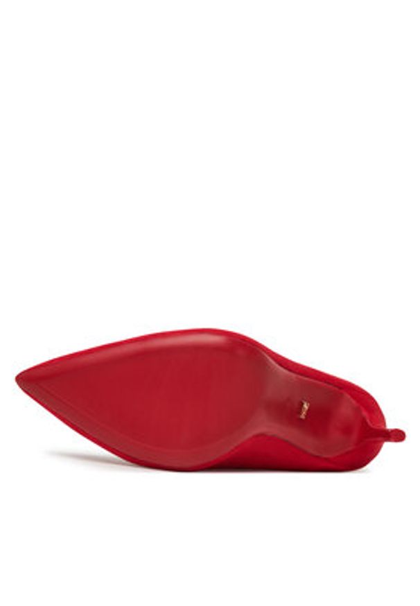 DeeZee Szpilki DZ0023 Czerwony. Kolor: czerwony. Materiał: materiał. Obcas: na szpilce