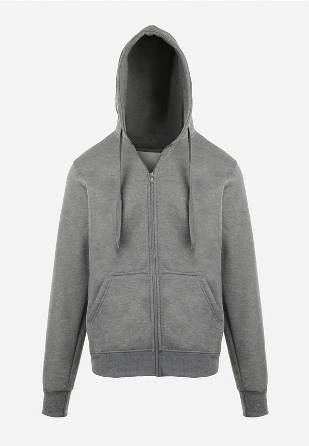 Born2be - Ciemnoszara Bluza z Kapturem Gorgo. Okazja: na co dzień. Typ kołnierza: kaptur. Kolor: szary. Materiał: jeans. Długość rękawa: długi rękaw. Długość: długie. Styl: klasyczny, elegancki, casual