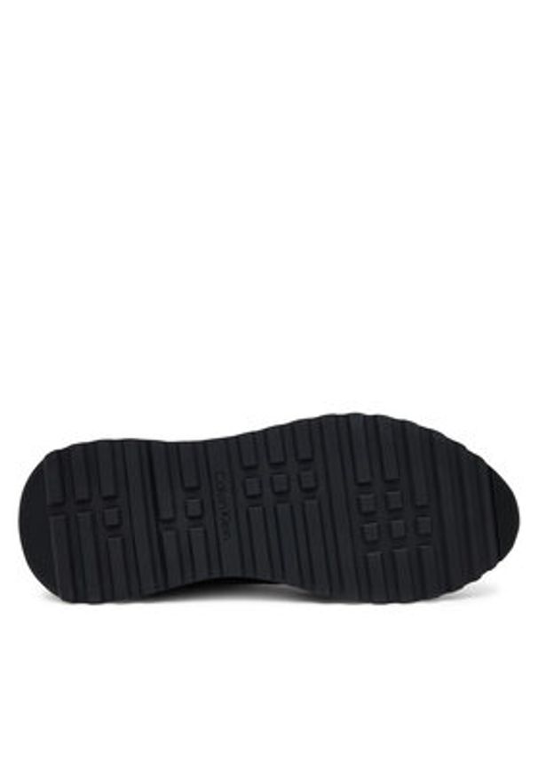 Calvin Klein Sneakersy Low Top Lace Up Repreve Mix HM0HM01714 Czarny. Kolor: czarny. Materiał: skóra