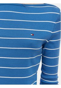 TOMMY HILFIGER - Tommy Hilfiger Bluzka New Cody WW0WW40589 Niebieski Slim Fit. Kolor: niebieski. Materiał: bawełna #2