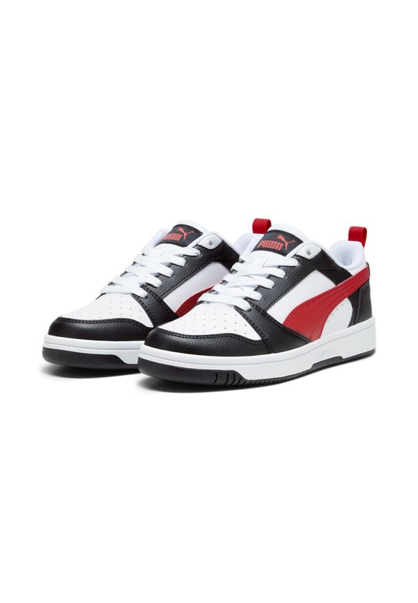Puma Buty Rebound V6 Lo Jr 39383304. Kolor: biały, czerwony, wielokolorowy, czarny