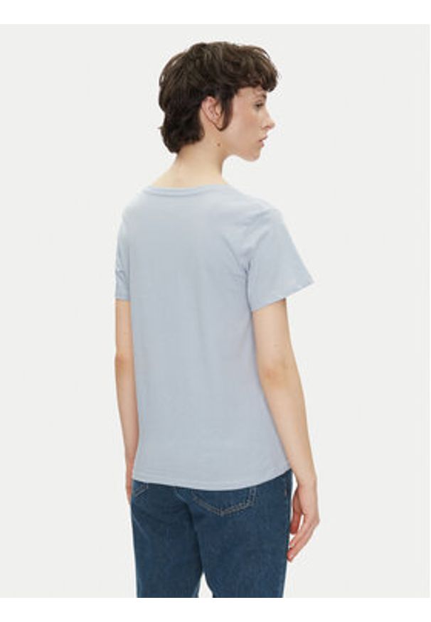 Pepe Jeans T-Shirt Macy PL506051 Niebieski Regular Fit. Kolor: niebieski. Materiał: bawełna