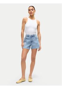 Vero Moda Szorty jeansowe Tess 10301532 Niebieski Regular Fit. Kolor: niebieski. Materiał: bawełna #4