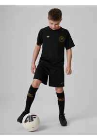 4f - 4F Spodenki sportowe szybkoschnące dziecięce 4F JUNIOR x Robert Lewandowski - czarne 134/140 (8-10 lat). Kolor: czarny. Materiał: materiał. Sezon: lato. Styl: sportowy #1