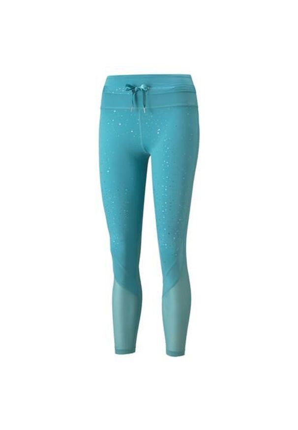 Spodnie treningowe damskie Puma Stardust High Waist. Stan: podwyższony. Kolor: niebieski. Sport: fitness