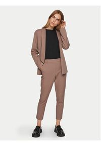 Vila Chinosy Varone 14087406 Brązowy Slim Fit. Kolor: brązowy. Materiał: syntetyk #6