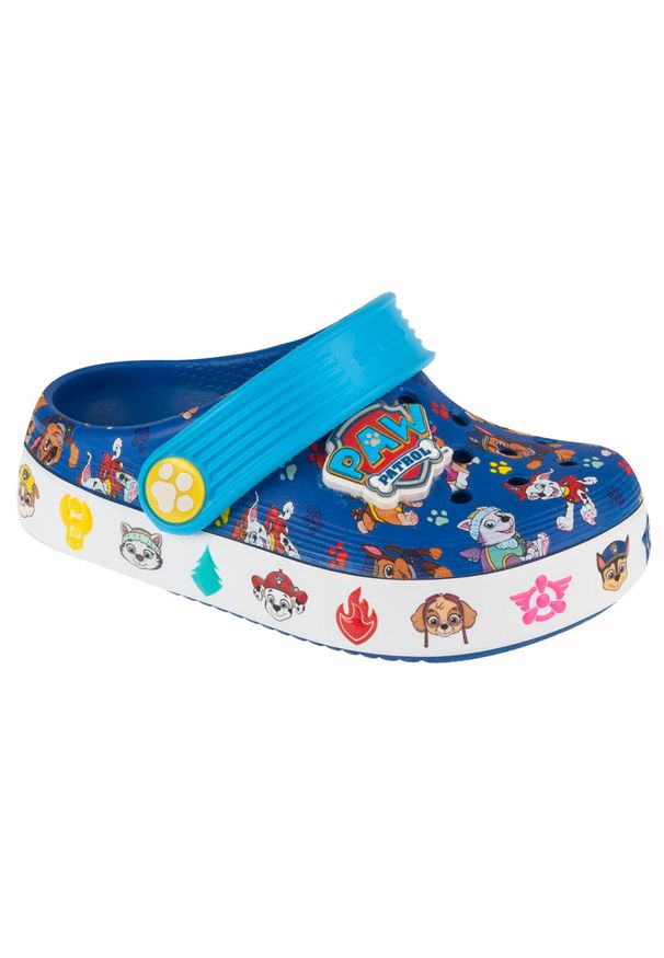 Buty do chodzenia niemowlęce Crocs 208853425. Kolor: niebieski. Materiał: materiał, syntetyk