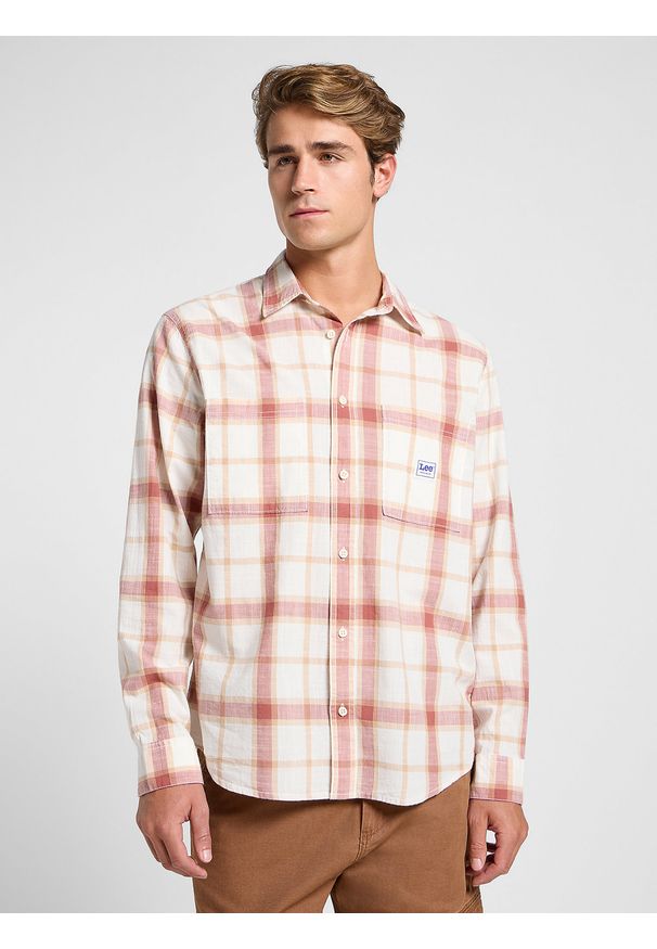 Lee - LEE MĘSKA KOSZULA LEE WORKWEAR SHIRT 2_0 REDWOOD 112364151