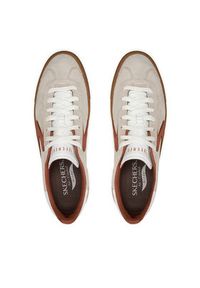 skechers - Skechers Sneakersy Arch Fit Legend Romah 254001/SDNT Écru. Kolor: kremowy. Materiał: zamsz, skóra #6