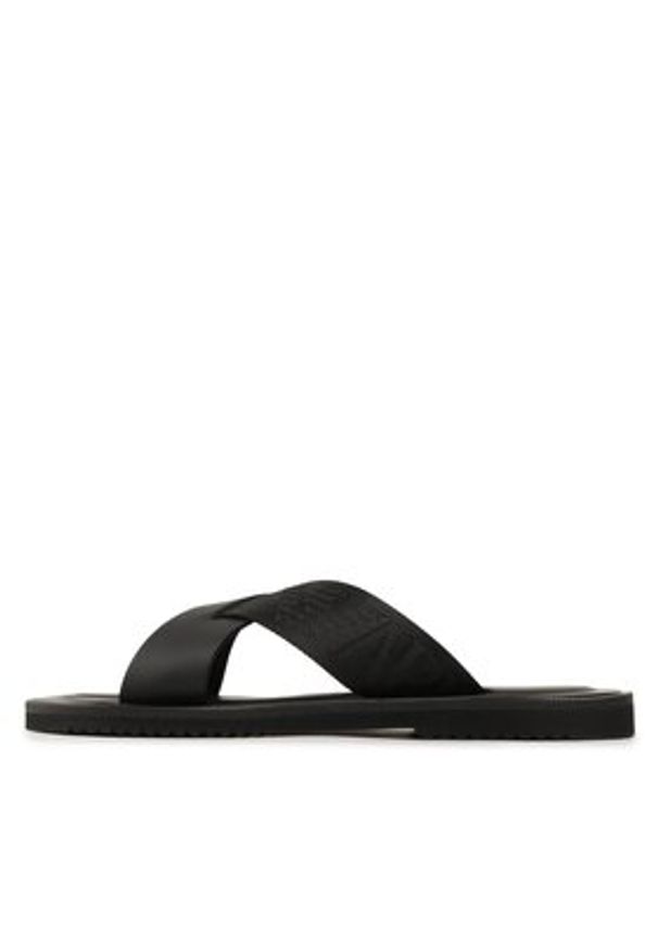 Emporio Armani Klapki X4P124 XN787 K001 Czarny. Kolor: czarny. Materiał: materiał