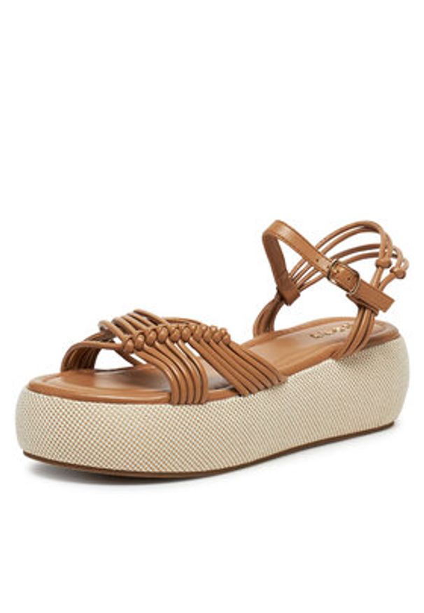 Roxy Sandały 2777019 Beżowy. Kolor: beżowy. Materiał: materiał, syntetyk