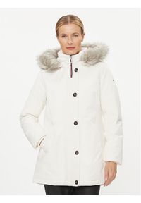 TOMMY HILFIGER - Tommy Hilfiger Parka WW0WW39864 Écru Regular Fit. Materiał: syntetyk #1