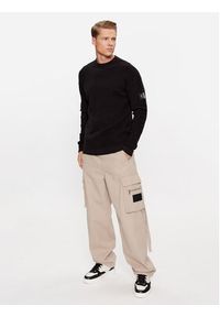 Calvin Klein Jeans Sweter J30J323986 Czarny Regular Fit. Kolor: czarny. Materiał: bawełna #5