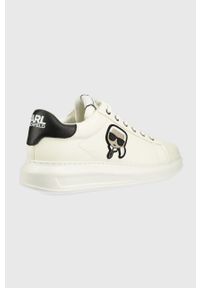 Karl Lagerfeld sneakersy KAPRI MENS KL52530A.011 kolor biały. Nosek buta: okrągły. Zapięcie: sznurówki. Kolor: biały. Materiał: materiał, guma #4