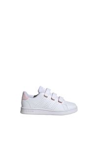 Adidas - Advantage Court Lifestyle Hook-and-Loop Shoes. Kolor: różowy, wielokolorowy, biały. Materiał: materiał. Model: Adidas Advantage