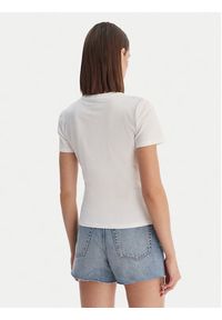 Calvin Klein Jeans T-Shirt Seasonal LV047F808G Biały Slim Fit. Kolor: biały. Materiał: bawełna #4