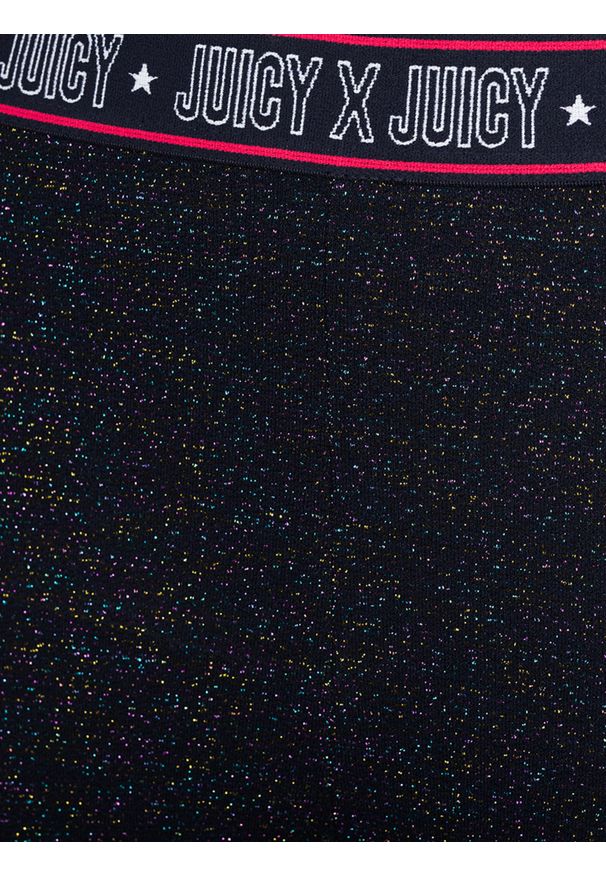 Juicy Couture Legginsy | JWTKB179522 | High Waisted Leg | Kobieta | Granatowy. Kolor: niebieski. Materiał: poliester, bawełna, elastan. Wzór: aplikacja