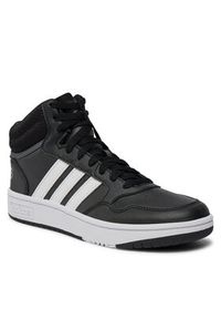 Adidas - adidas Sneakersy Hoops 3.0 Mid K GW0402 Czarny. Kolor: czarny. Materiał: skóra #3