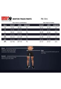 GORILLA WEAR - Benton Track Spodnie - Szary. Kolor: szary. Sport: fitness