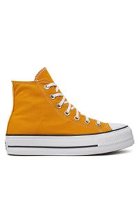 Converse Trampki Chuck Taylor All Star Lift Platform HI A06506C Żółty. Kolor: żółty. Materiał: materiał. Obcas: na platformie #1