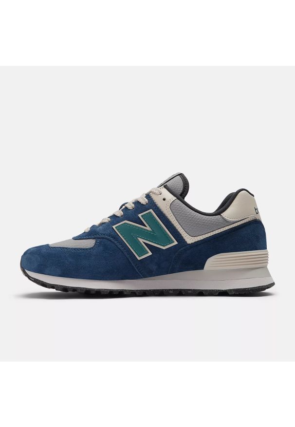Sneakersy męskie New Balance U574SOA. Okazja: do pracy, na spacer, na co dzień. Kolor: niebieski. Model: New Balance 574. Sport: turystyka piesza