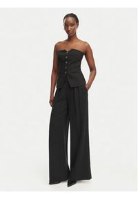 Morgan Top 251-CLODI.F Czarny Regular Fit. Kolor: czarny. Materiał: syntetyk, bawełna #5