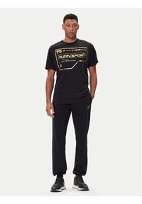 Plein Sport T-Shirt FAEC MTK8373 STE001N Czarny Loose Fit. Kolor: czarny. Materiał: bawełna. Styl: sportowy