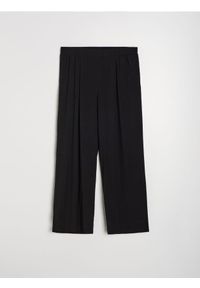 Sinsay - Wiskozowe spodnie palazzo Plus Size - czarny. Kolekcja: plus size. Kolor: czarny. Materiał: wiskoza #1