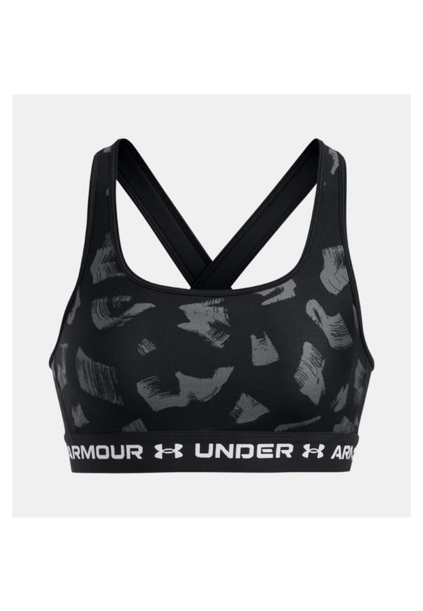 Stanik sportowy damski treningowy Under Armour biustonosz sportowy. Kolor: czarny. Sport: bieganie