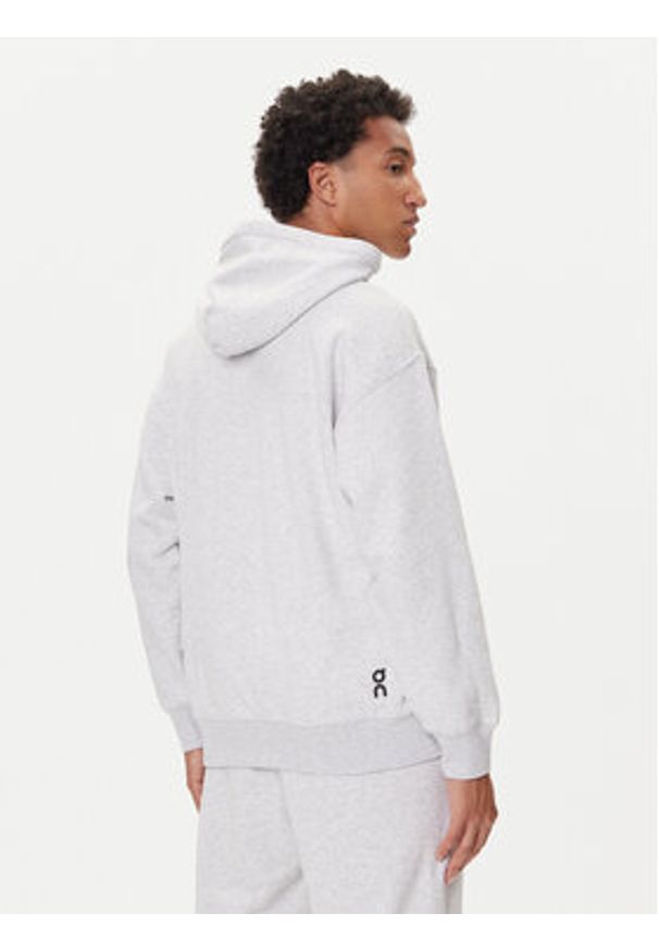 On Bluza Club Hoodie 1ME1003 Szary Relaxed Fit. Kolor: szary. Materiał: bawełna