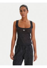 Adidas - adidas Top KD2838 Czarny Slim Fit. Kolor: czarny. Materiał: syntetyk #1