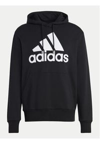 Adidas - adidas Bluza Essentials French Terry Big Logo Hoodie IC9363 Czarny Regular Fit. Kolor: czarny. Materiał: bawełna