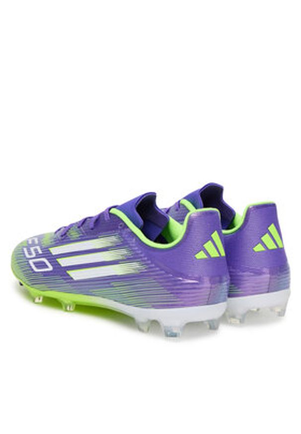 Adidas - adidas Buty do piłki nożnej F50 League Firm/Multi-Ground Boots JI0003 Fioletowy. Kolor: fioletowy. Materiał: materiał