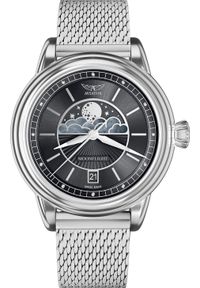 AVIATOR - Zegarek Aviator Zegarek damski Aviator V.1.33.0.252.5 srebrny. Kolor: srebrny #1