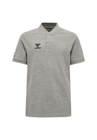 Koszulka polo dla dzieci Hummel Move Grid. Typ kołnierza: polo. Kolor: szary